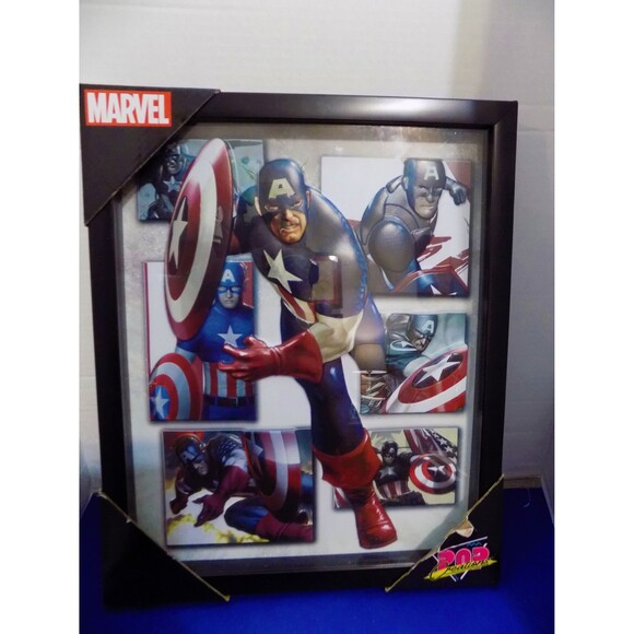 NEW MARVEL 3D Wall Art Captain America Pop Creations Framed - Picture 5 of 6
